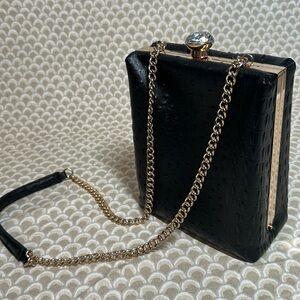 Vintage Ostrich glam bucket purse